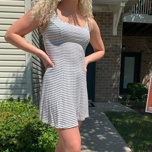 Stripped mini dress